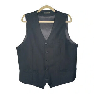 Baebeyond Mens Vest Suit Tuxedo Vest Black Size Large